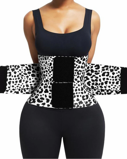 Faja reductora de cintura, cinturón abdominal, moldeador corporal con triple envoltura para mujer