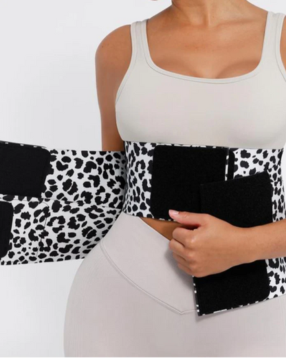 Faja reductora de cintura, cinturón abdominal, moldeador corporal con triple envoltura para mujer