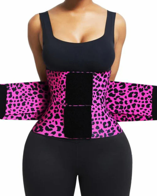 Faja reductora de cintura, cinturón abdominal, moldeador corporal con triple envoltura para mujer