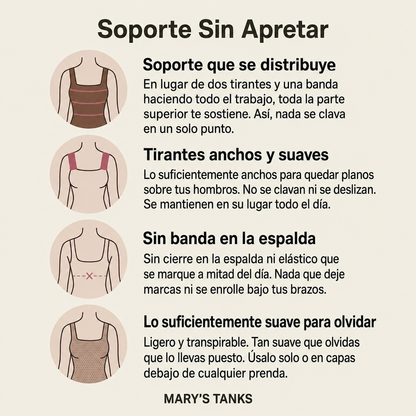 Camiseta moldeadora con sujetador incorporado de Mary s Tanks