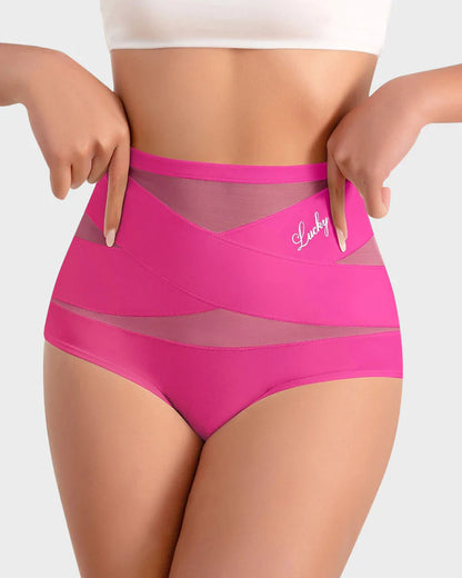 Braguitas moldeadoras sin costuras de talle alto con control de abdomen (paquete de 3/5/8)