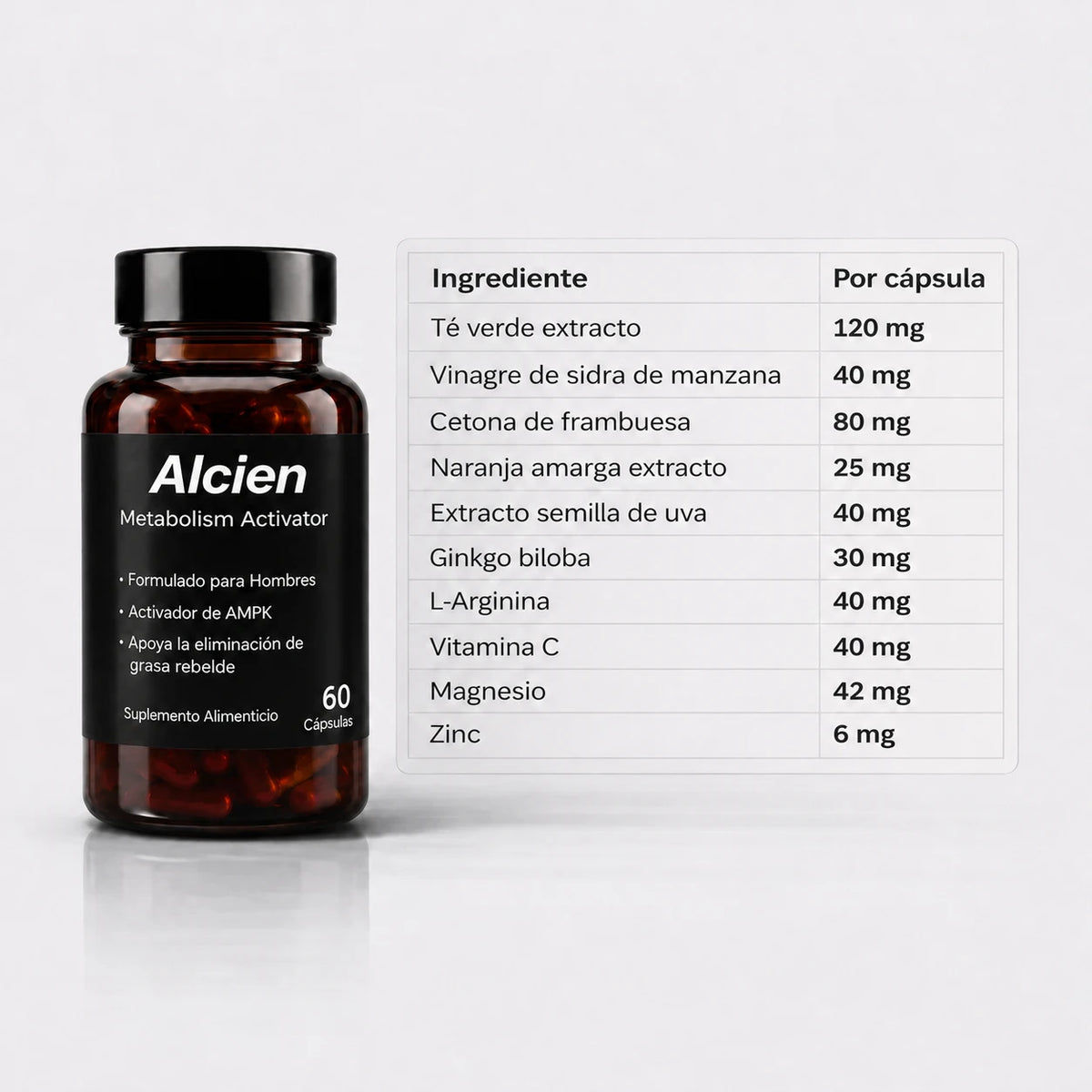 Alcien e información nutricional