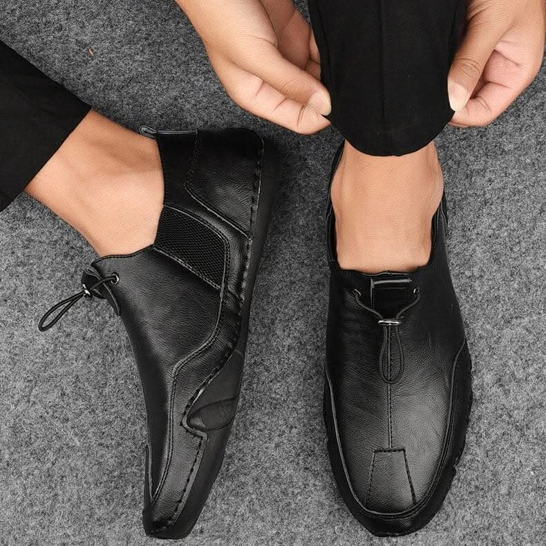 ZAPATOS SIN CORDONES DE PIEL AUTÉNTICA LORENZO